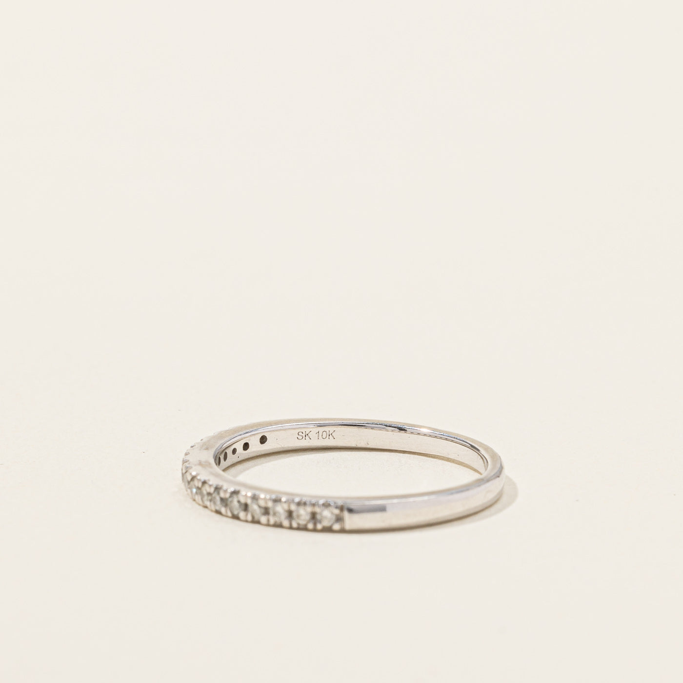 0.24ctw Diamond Semi Eternity Wedding Band Ring - Size 7 | Perfect for Anniversary Gifts, Engagement Rings & Bridal Jewelry | Elegant Stackable Ring for Women