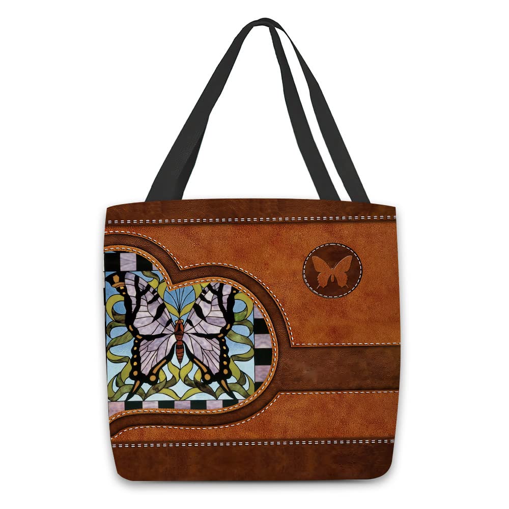 Personalized Butterfly Tote Bag for Women - Stylish Shoulder Handbag with Unique Butterfly Design, Perfect Gift for Teens & Students (T45z7) - Ideal for School, Shopping, and Everyday Use