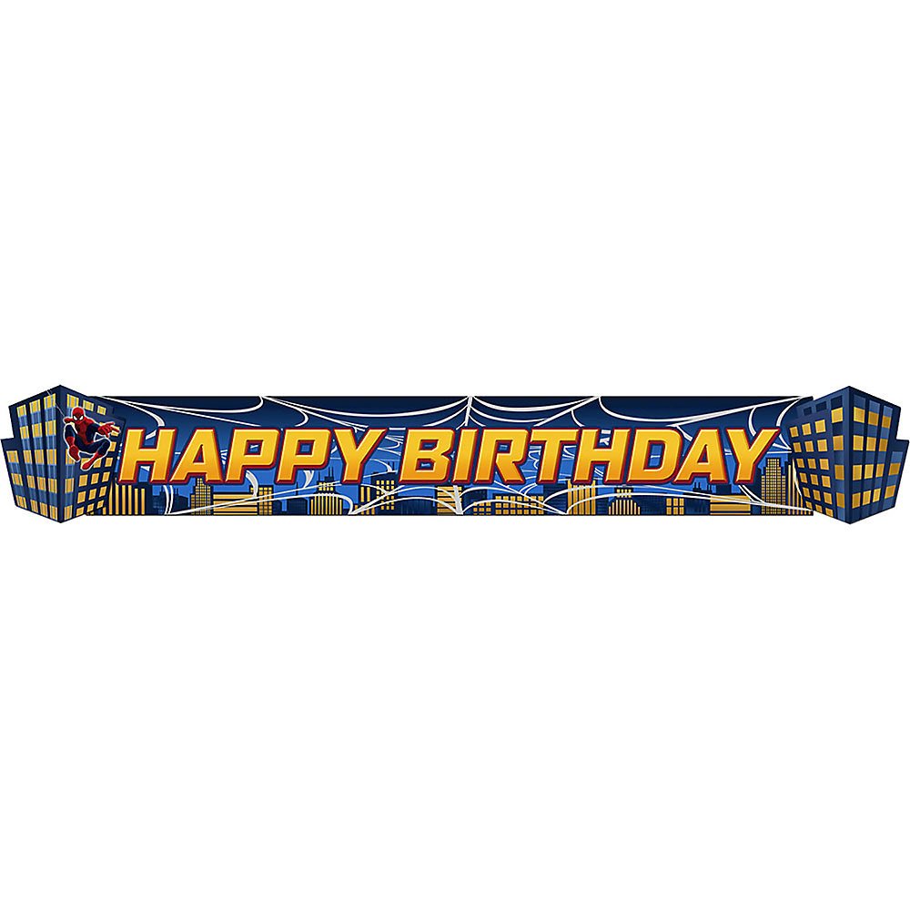 Spider-Man Superhero Birthday Party Banner Decorations - Perfect for Kids' Birthday, Themed Parties & Superhero Decor