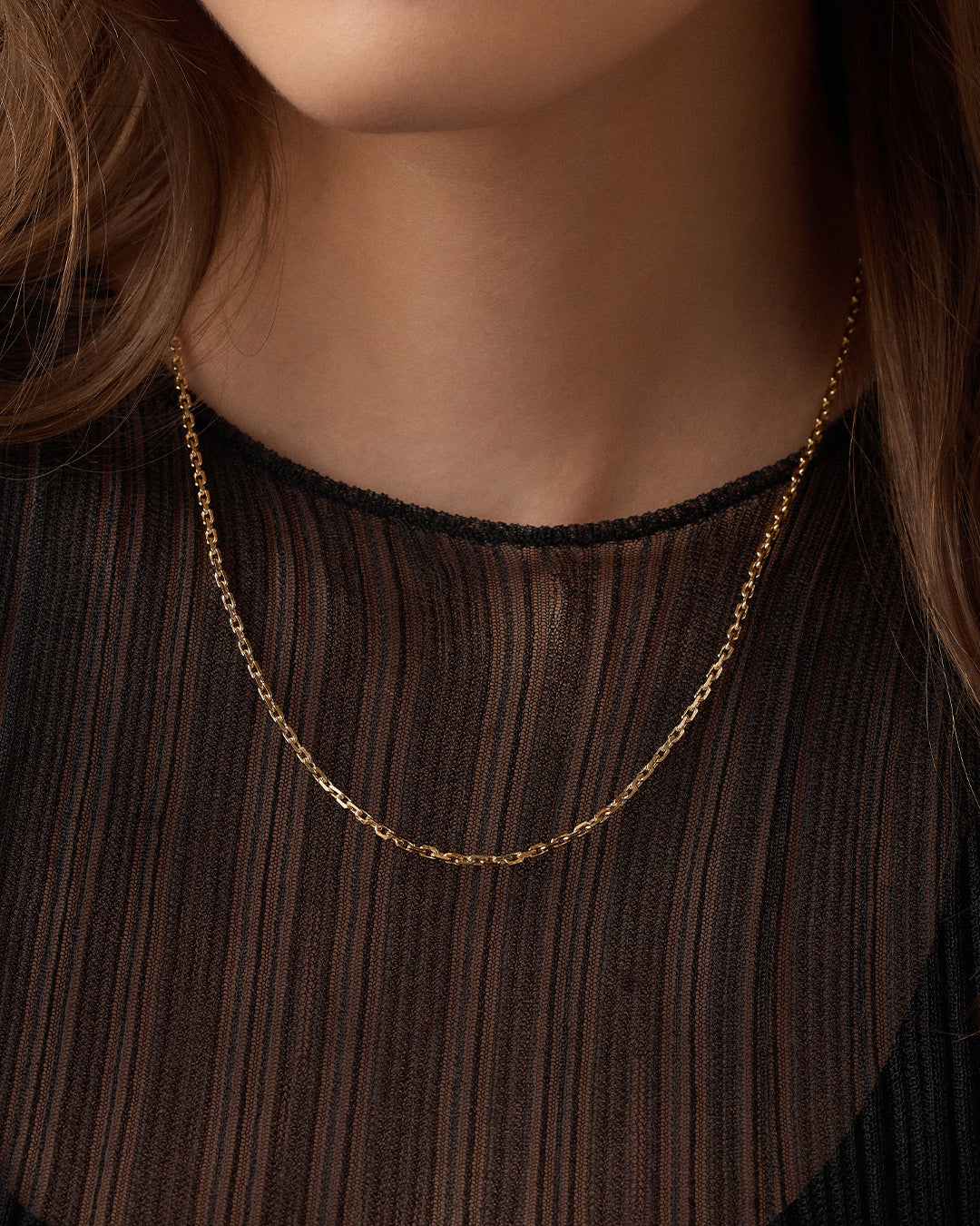 Elegant Asher Delicate Necklace for Women - Dainty Gold or Silver Layering Chain Jewelry - Perfect for Everyday Wear, Date Nights & Special Occasions
