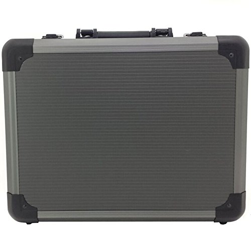 Premium Aluminum Watch Case for 18 Large Watches - Gunmetal Grey | Luxury Watch Storage & Travel Organizer | Perfect for Collectors, Jewelers & Business Travel