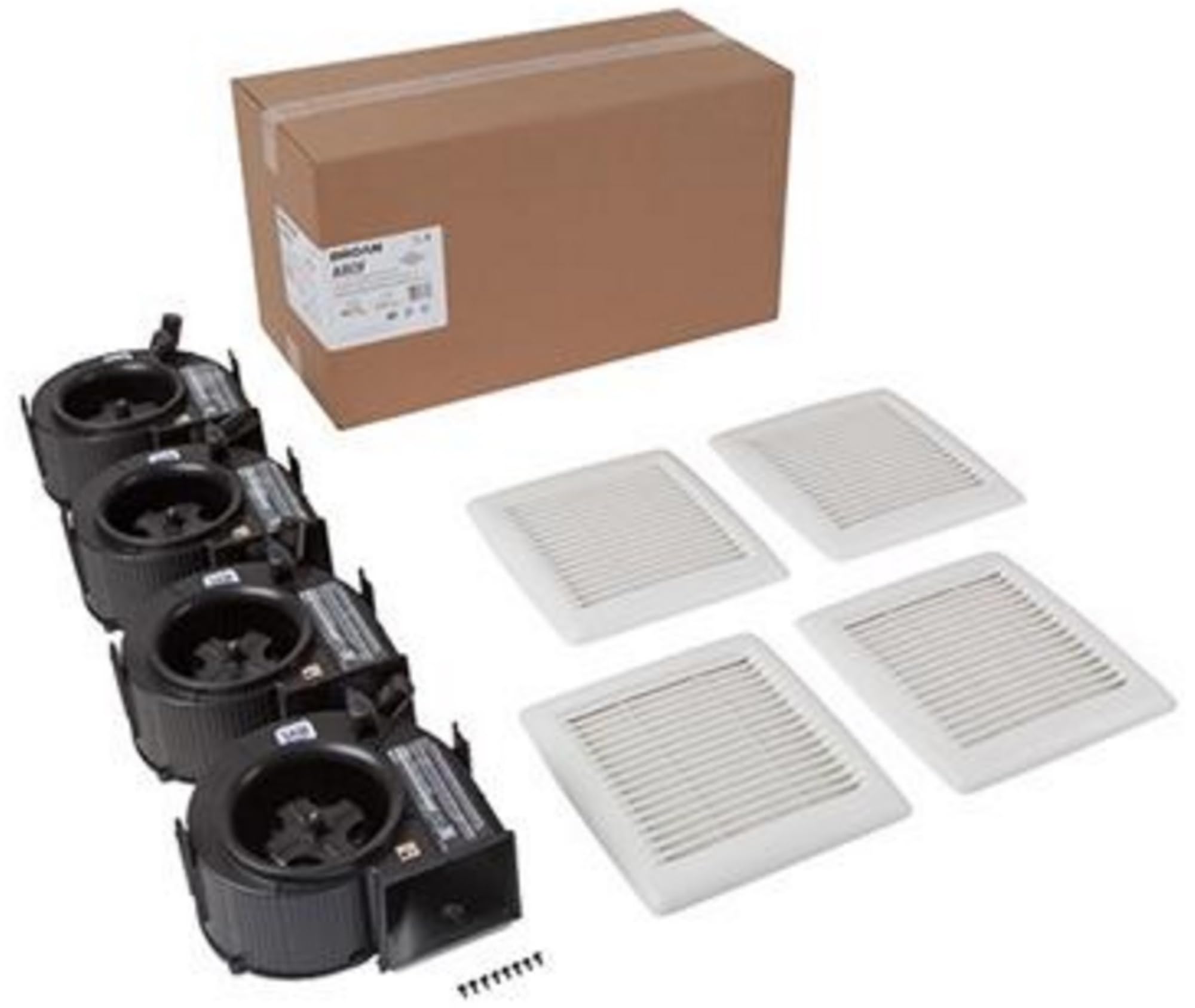 Broan A80F Quiet Bathroom Exhaust Fan with Light - Energy Efficient Ventilation for Bathroom, Shower & Toilet - Perfect for Home, Apartment & Office Use
