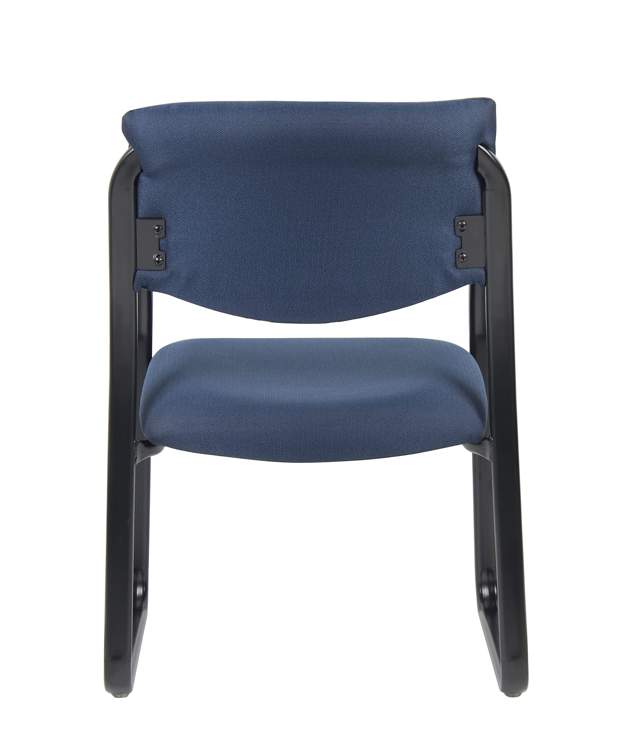 Premium Fabric Guest Chair in Blue - Ergonomic Office Chair for Visitors & Reception Areas - Comfortable Seating for Waiting Rooms, Lobbies & Conference Rooms
