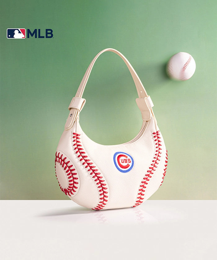 MLB Chicago Cubs Team Hobo Bag - Stylish Crossbody Shoulder Bag for Women & Men - Perfect for Baseball Games, Travel & Everyday Use
