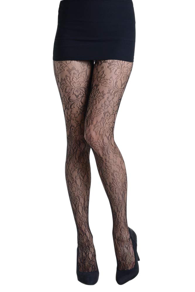 Fashion MIC Women's Floral Fishnet Pantyhose Stockings - Sexy Essential Contemporary Tights for Party, Date Night & Everyday Wear