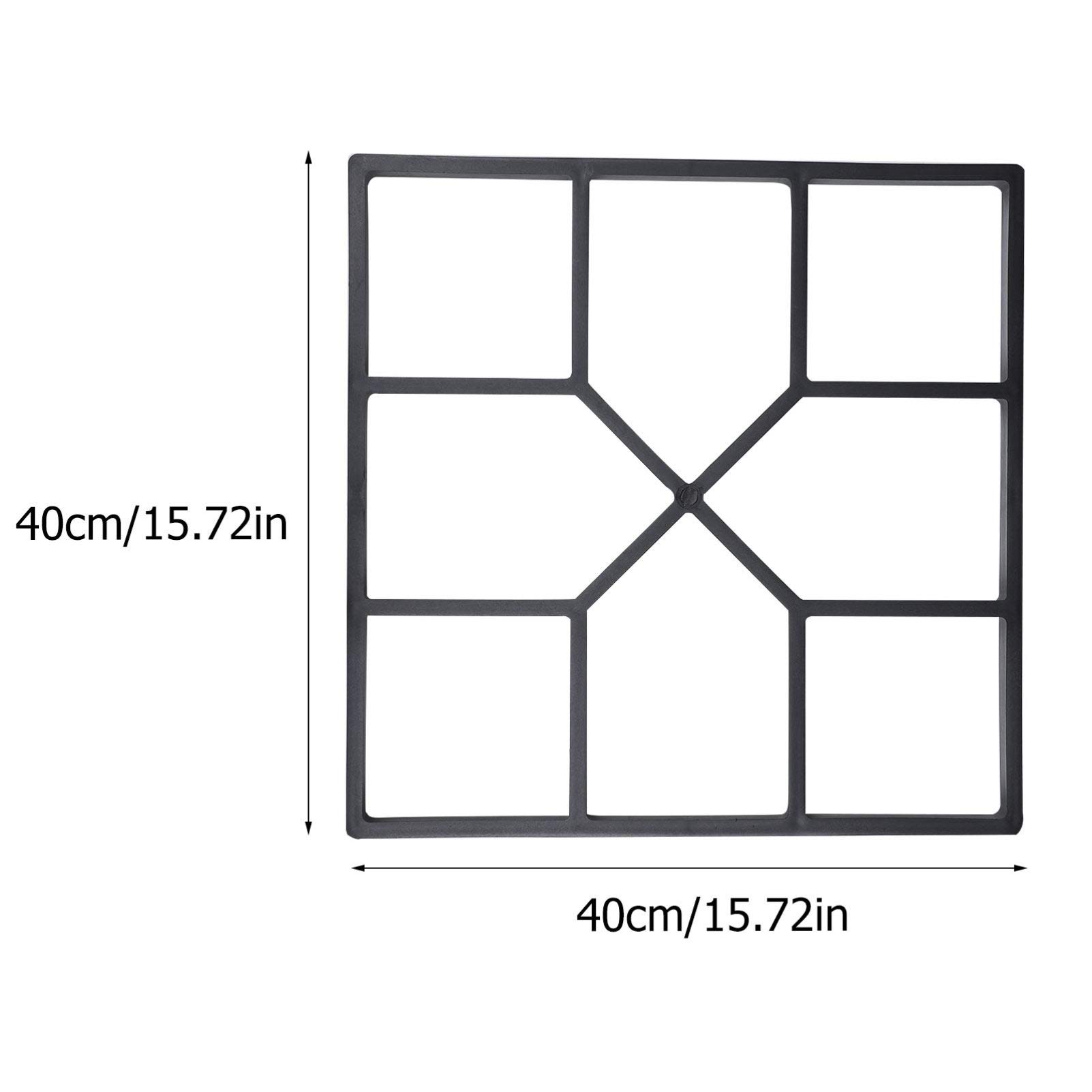 DOITOOL 2-Pack DIY Plastic Paving Mold for Garden Path, Sidewalk & Floor Tile - Reusable Concrete Path Maker for DIY Landscaping & Home Improvement Projects