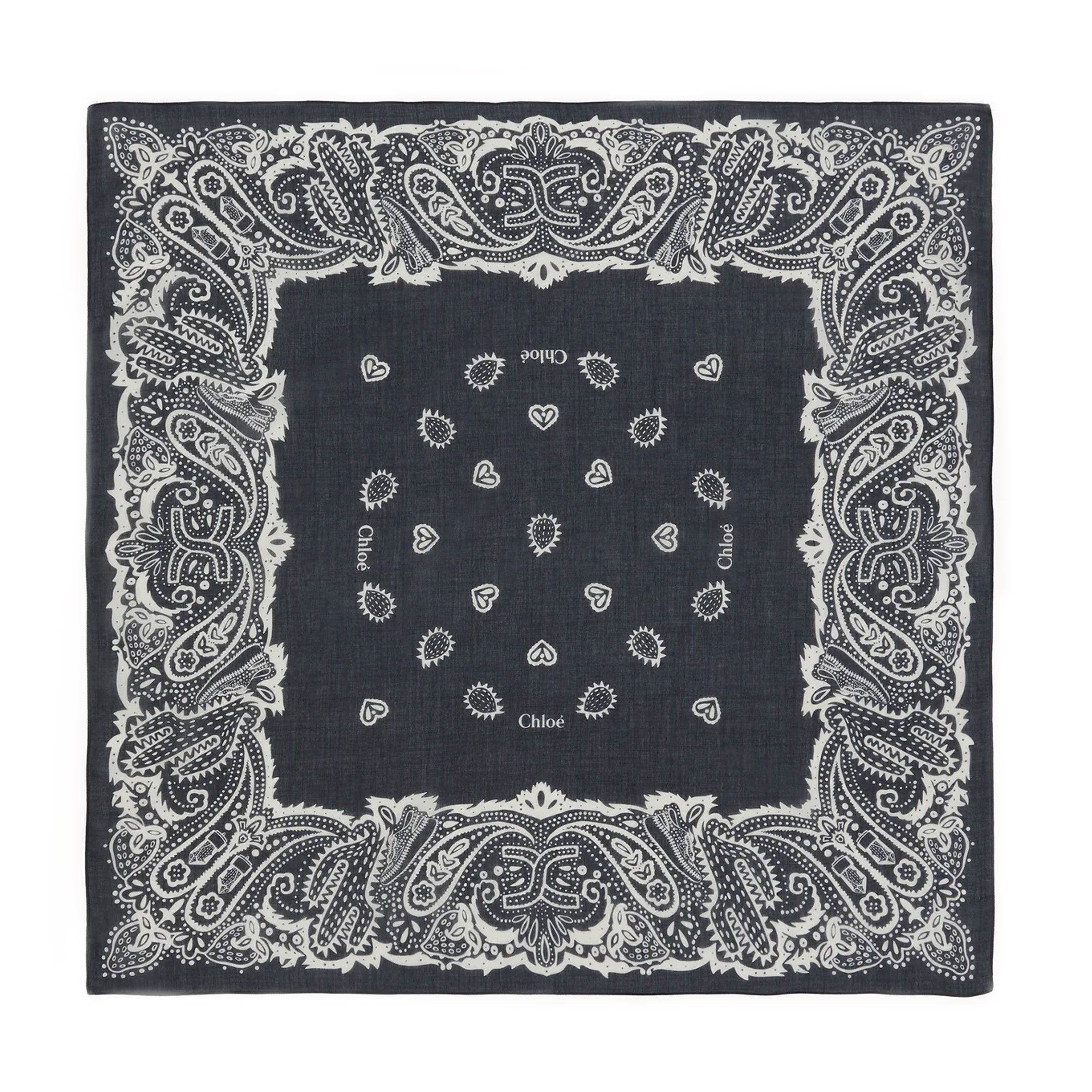 Stylish Cotton Bandana Scarf - Breathable Fashion Accessory for Women & Men - White and Blue Checkered Pattern - Perfect for Outdoor Activities, Travel, and Casual Wear