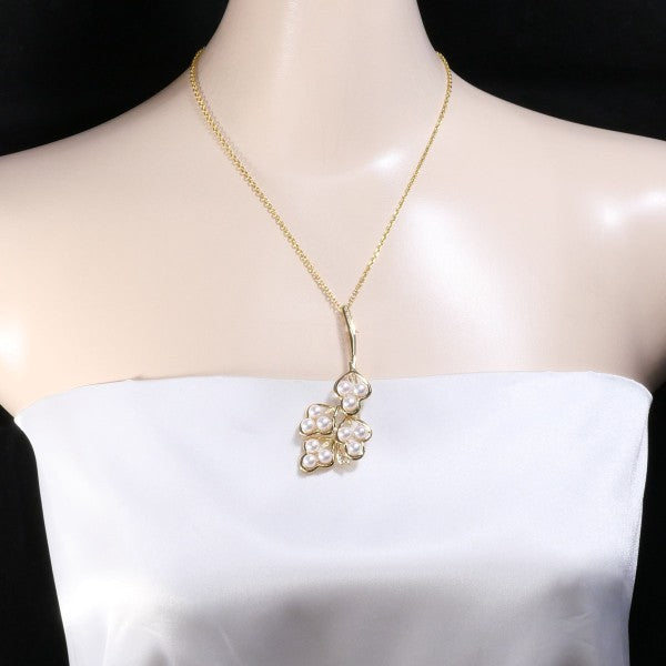 18K Yellow Gold Akoya Pearl and Diamond Convertible Necklace & Brooch - Elegant Jewelry for Weddings, Parties and Special Occasions