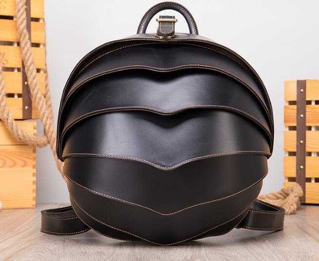 Stylish Red Leather Backpack for Women - Fashionable Designer Handbag for Work, Travel & Daily Use