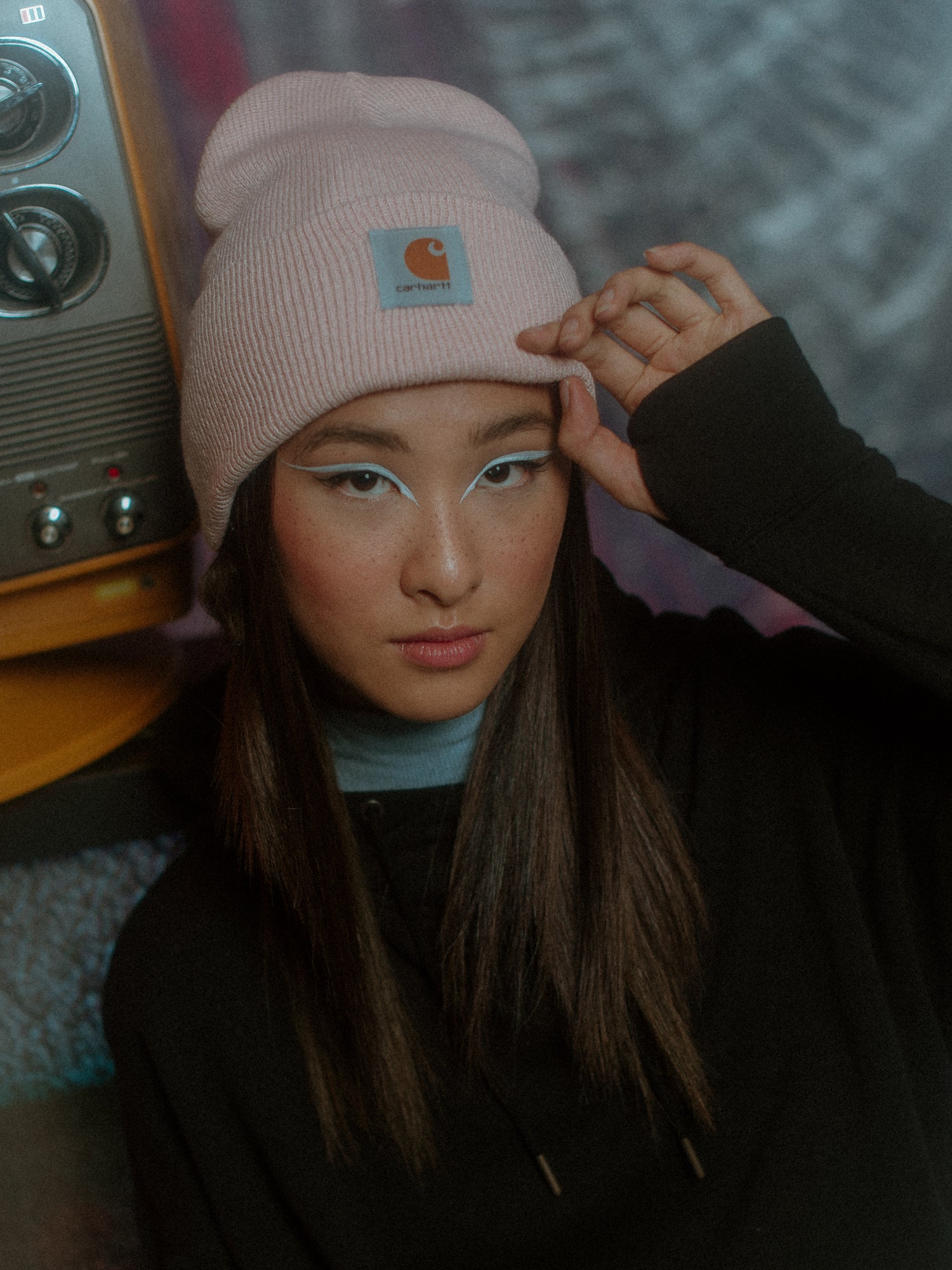 Carhartt Watch Beanie Hat - Ash Rose Color, Warm Winter Knit Cap for Men & Women - Perfect for Outdoor Activities, Hiking, and Cold Weather Fashion