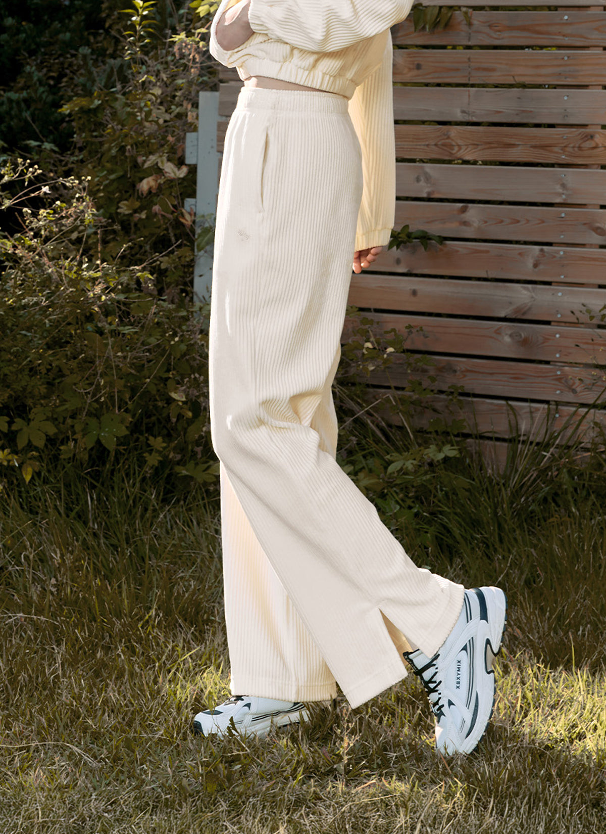 Velvet Corduroy Wide Leg Pants for Women - High Waisted Comfortable Lounge Pants for Casual Wear & Home Relaxation