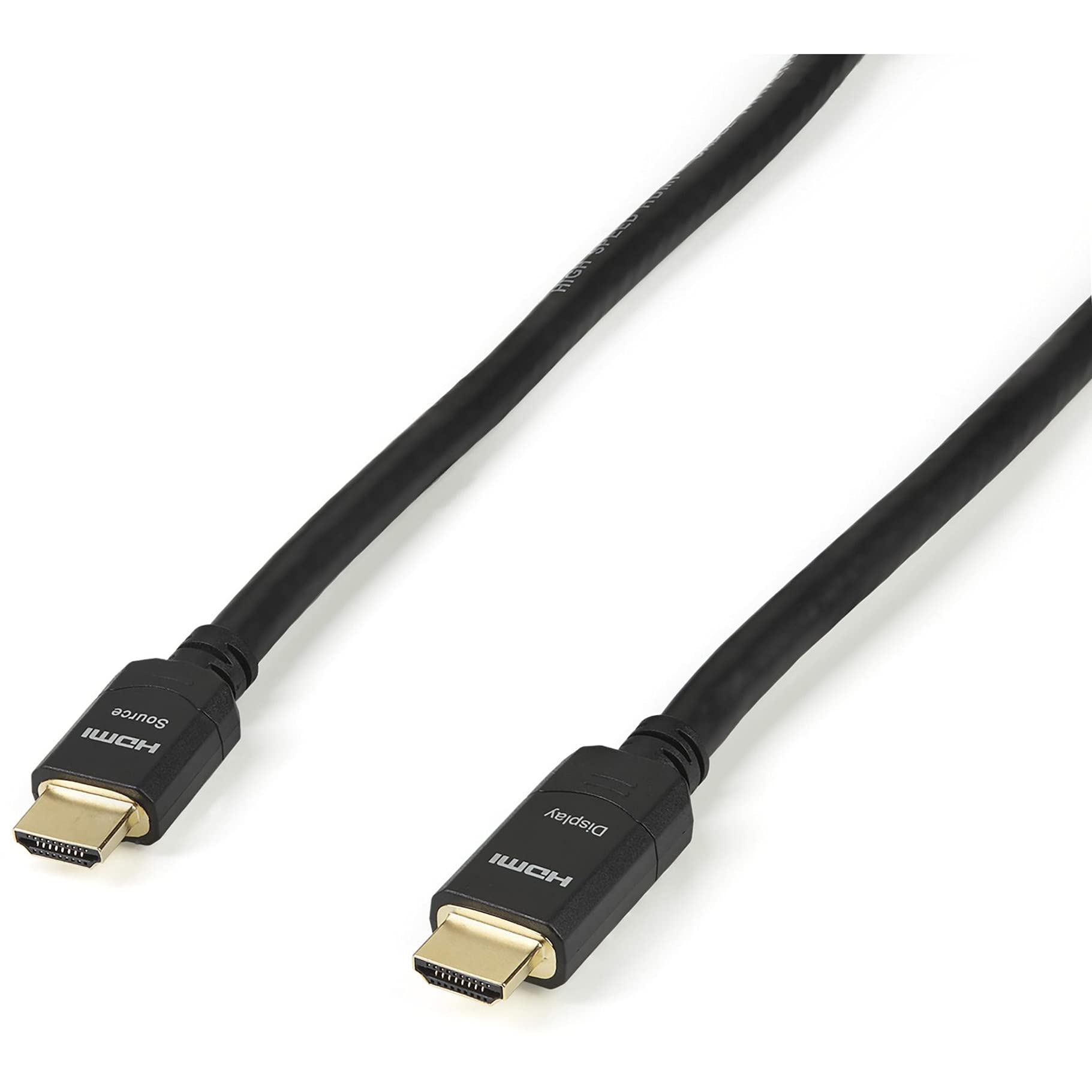 StarTech.com 66ft (20m) Active HDMI Cable - 4K High Speed HDMI with Ethernet, CL2 Rated for In-Wall Installation - Supports 4K 30Hz Video & HDMI 1.4 - Perfect for Home Theater, Gaming, Office Presentations & Connecting Monitors, TVs, Projectors (HDMM20MA)