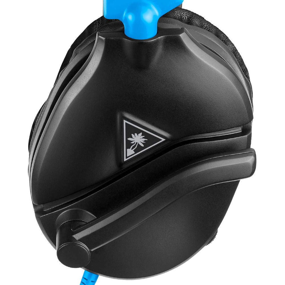 Turtle Beach Recon 70 Wired Gaming Headset - Lightweight & Comfortable with 40mm Speakers - Compatible with PS5, PS4, Xbox One, Series X, Nintendo Switch & PC (Black/Blue) - Perfect for Competitive Gaming & Long Sessions