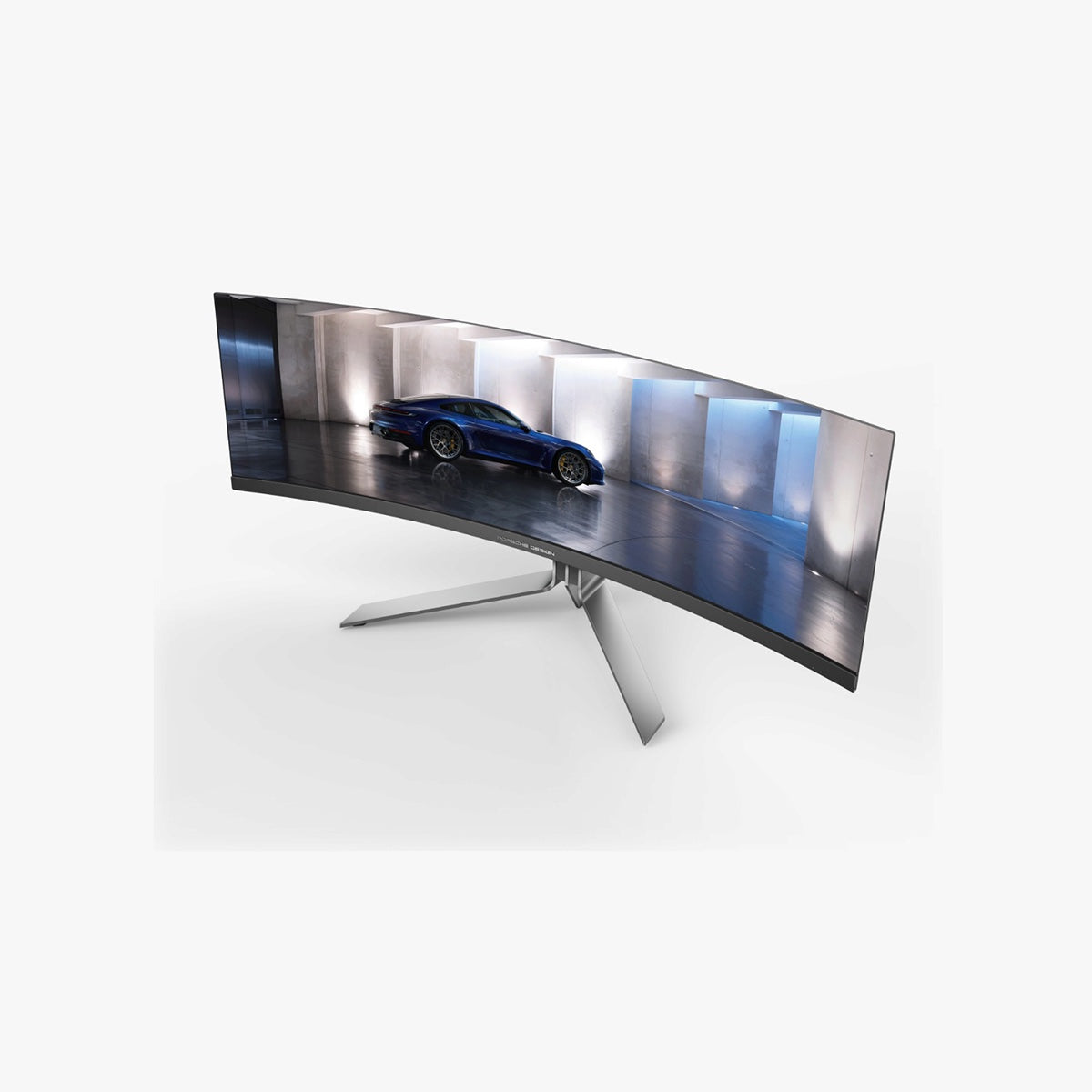 AOC Porsche Design 49-Inch 5K DQHD 240Hz QD OLED Curved Gaming Monitor - Immersive Esports & Racing Simulation Experience