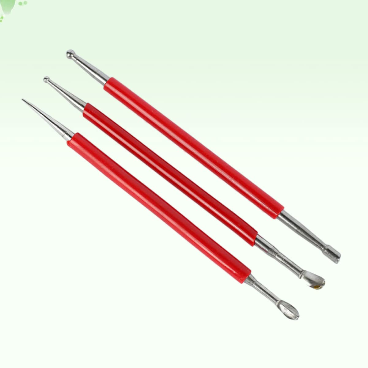 Ciieeo 2-Piece 3-in-1 Clay Sculpting Kit - Stainless Steel Double-Ended Pottery Tools for Ceramic & Sculpture Making - Perfect for Artists, Hobbyists & DIY Craft Projects