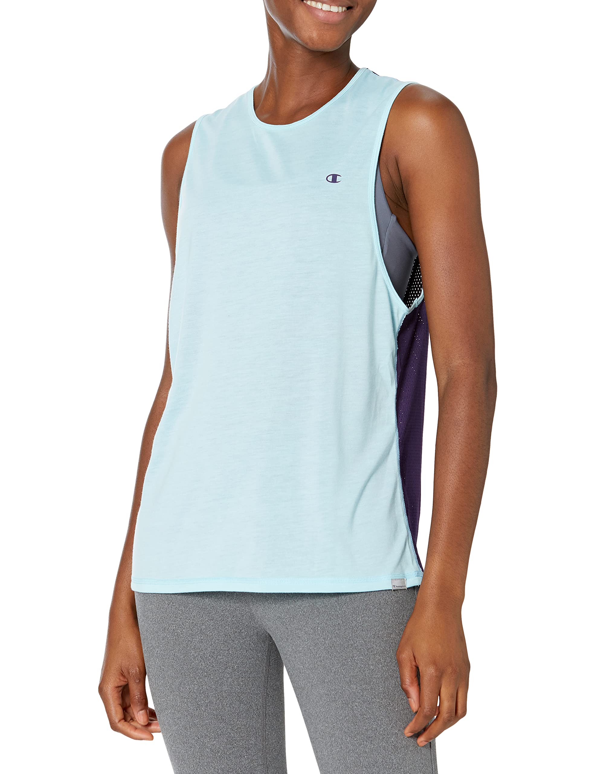 Champion Women's Mesh Muscle Tank Top - Breathable Workout Shirt for Gym, Running & Yoga | Lightweight Athletic Wear for Women