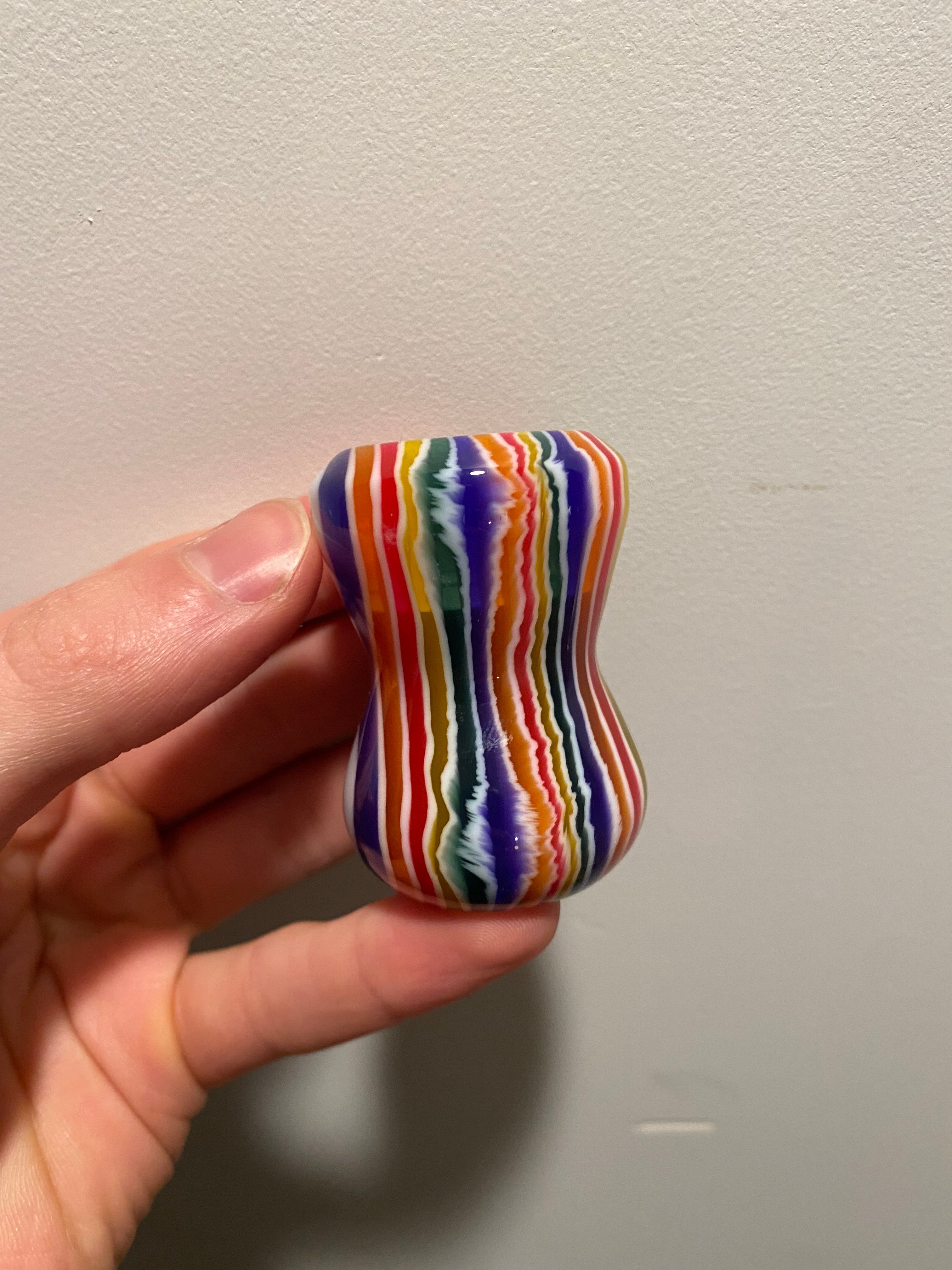 Handcrafted Candy Stripe Shaving Brush Handle - Fits 24mm & 26mm Knots - Factory Second - Perfect for Wet Shaving & Grooming Gifts