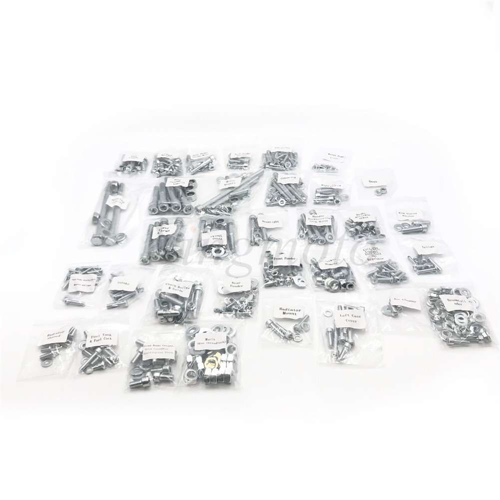 AfterMokit 632-Piece ATV Bolt Kit for Yamaha Banshee 350 & YFZ350 (1987-2006) - Zinc Coated Replacement Hardware - Perfect for ATV Maintenance & Off-Road Repairs