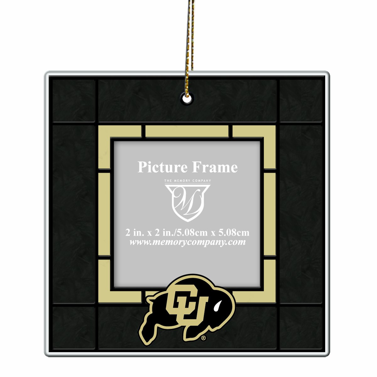 NCAA Colorado Golden Buffaloes Glass Picture Frame Ornament - Perfect for Gifts, Collectibles, and Home Decor | Show Your Team Spirit with This Unique Memorabilia for Fans and Alumni