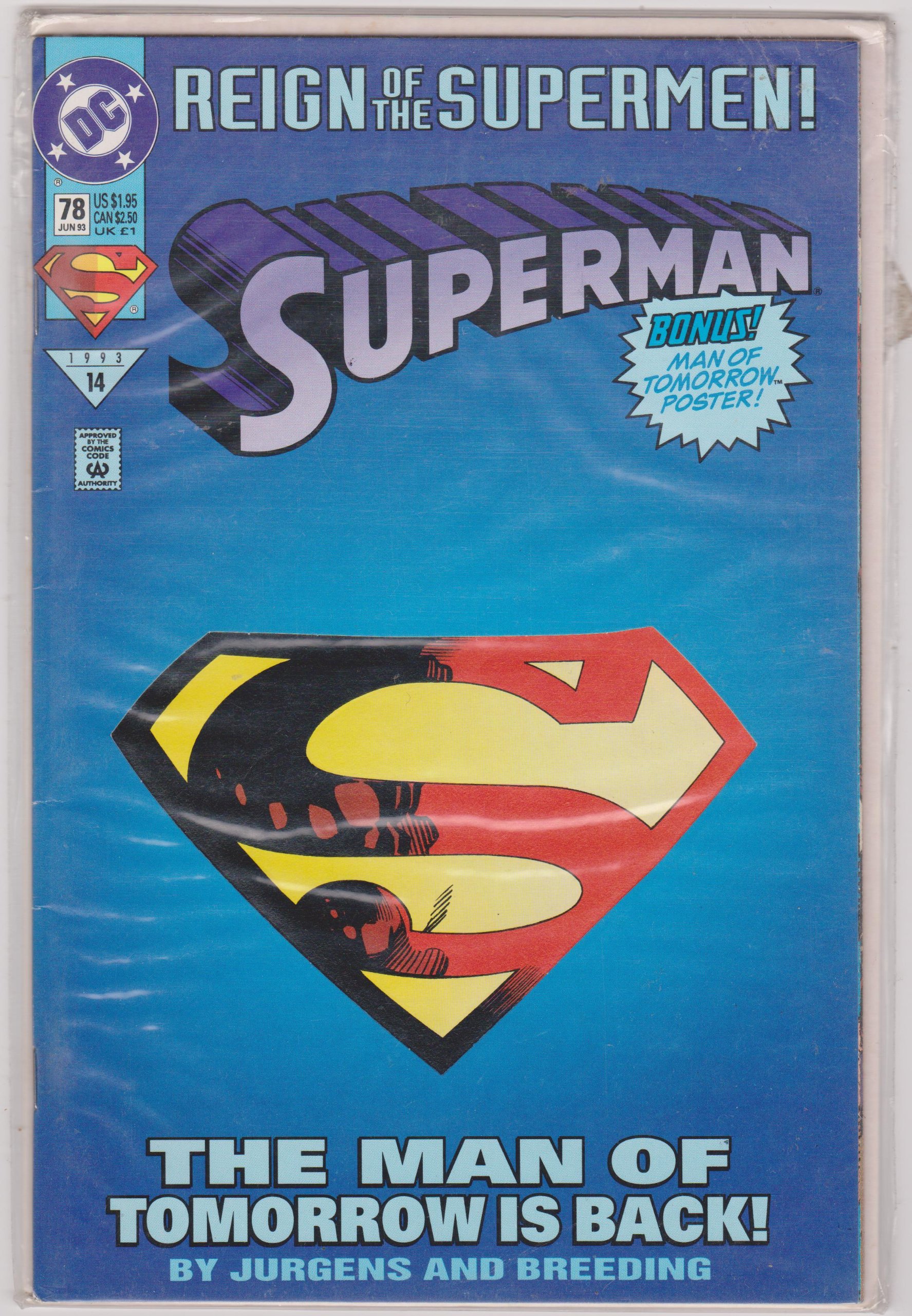 Superman 78 Action Figure - The Man of Tomorrow Returns - Collectible DC Comics Toy for Display & Play - Perfect for Superhero Fans & Collectors