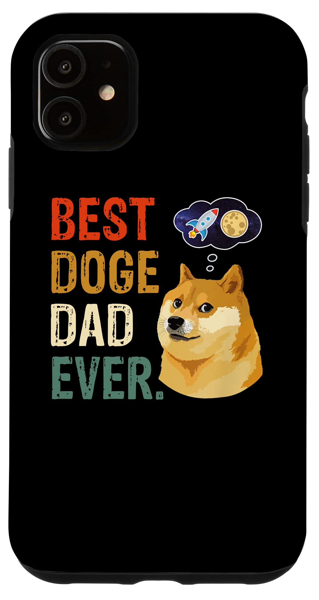 iPhone 11 Case with Dogecoin Meme Design - Funny Crypto Cryptocurrency Phone Cover for Doge Lovers | Perfect for Crypto Enthusiasts & Meme Fans