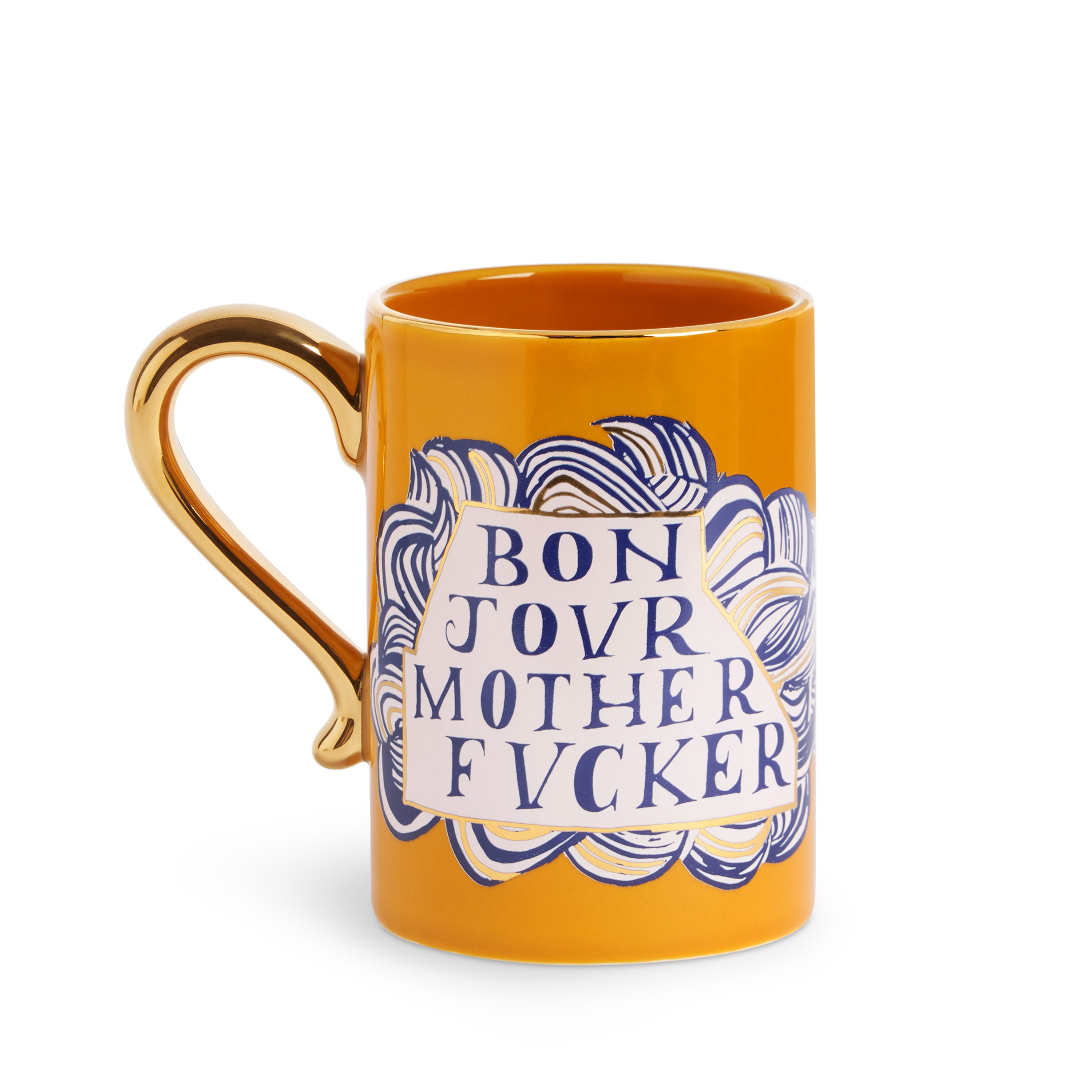 Ruan Hoffmann Mother Fucker Mug - Unique Ceramic Coffee Cup for Home & Office Use - Perfect Gift for Art Lovers and Humor Enthusiasts