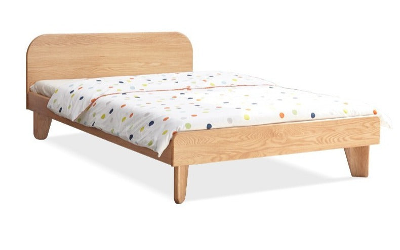 Natural wood color Oak Shell children's bed