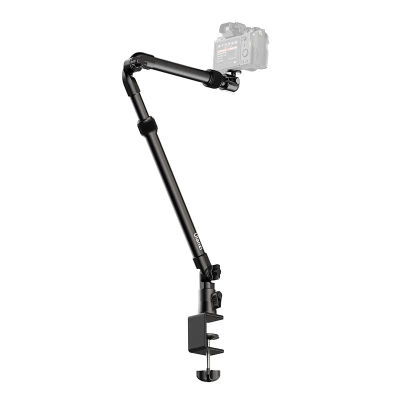 Ulanzi ZJ02 Adjustable Camera Mount Desk Stand with Flexible Holding Arm - Perfect for Vlogging, Live Streaming & Video Conferencing