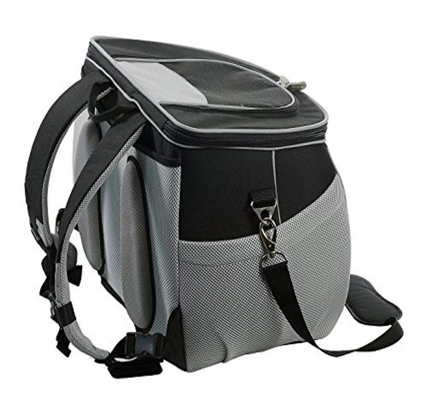 EVA Pet Travel Backpack for Small Dogs & Cats - Lightweight Airline Approved Carrier with Ventilation (2160-Black-S) - Perfect for Air Travel, Hiking & Outdoor Adventures