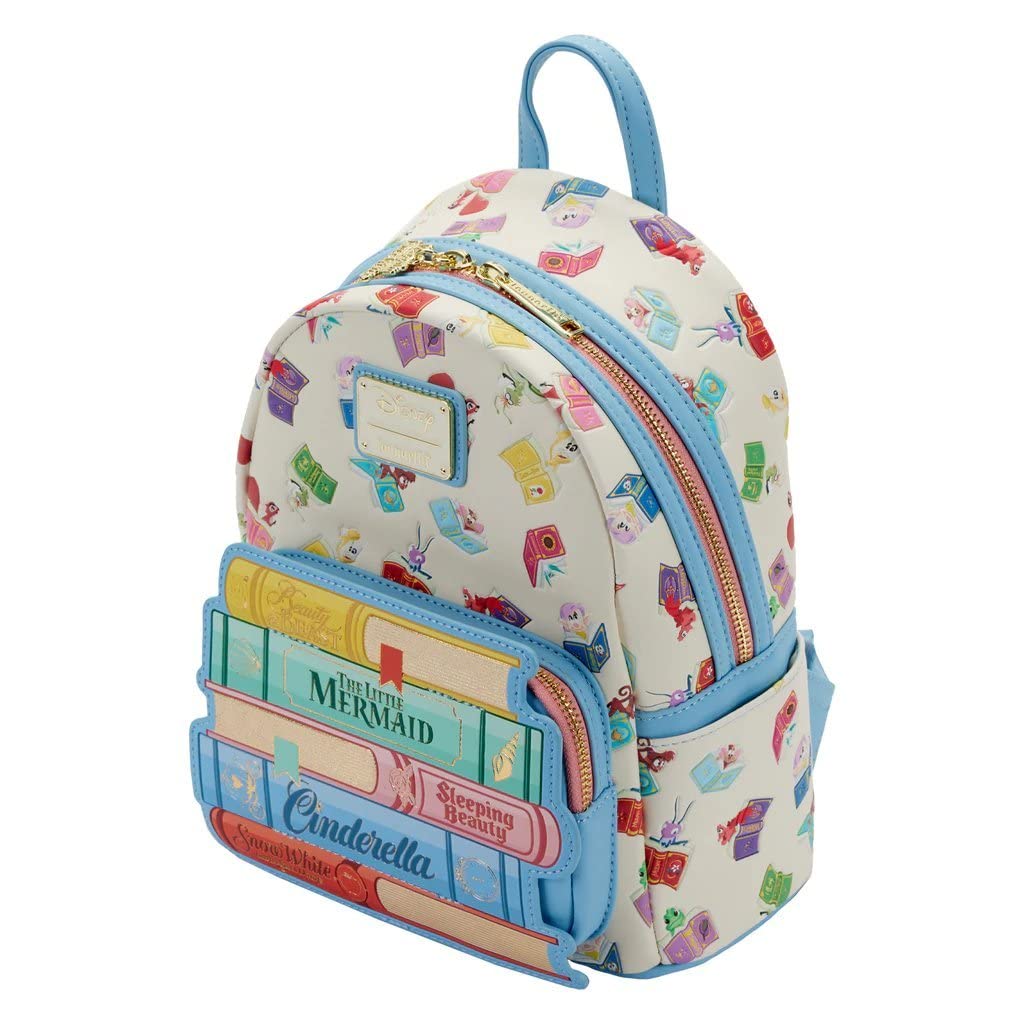 Disney Princess Mini Backpack - Loungefly Classic Books Design | Cute & Stylish Backpack for Disney Fans, Cosplay, School, Travel & Everyday Use