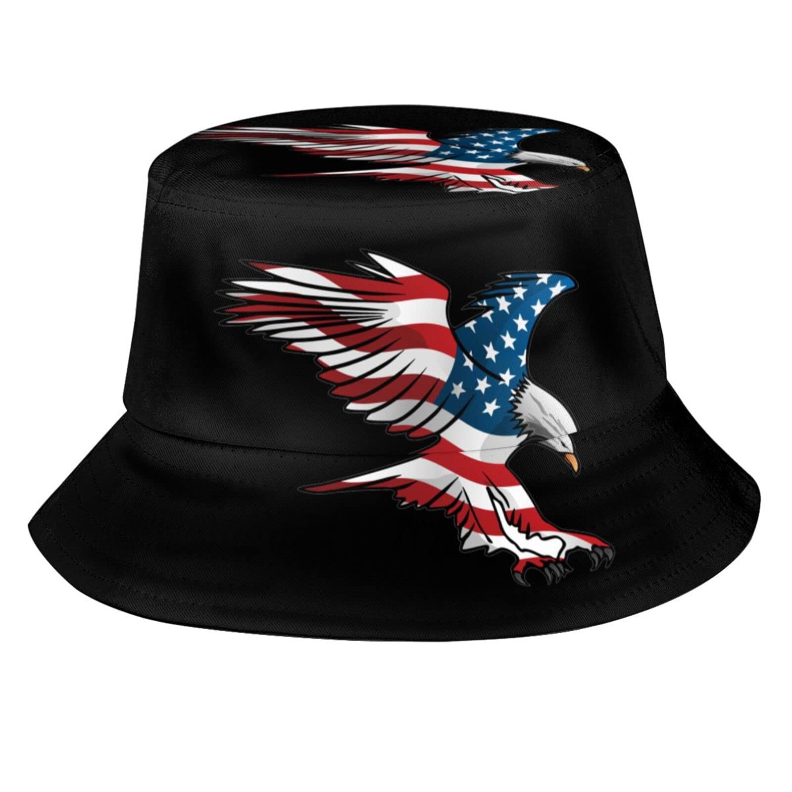 American Flag Bucket Hat - Patriotic Wide Brim Sun Hat for Men & Women | UV Protection Summer Beach Hat for Outdoor Activities, Travel, Festivals and 4th of July Celebrations
