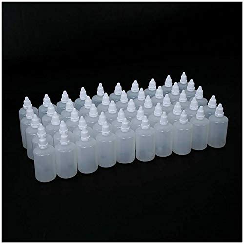 Ubersweet® 50 Pack Empty Squeezable Dropper Bottles for Essential Oils, DIY Cosmetics & Travel - BPA Free Leakproof Eye Dropper Containers (10ml) - Perfect for Aromatherapy, Makeup, Skincare & Craft Projects
