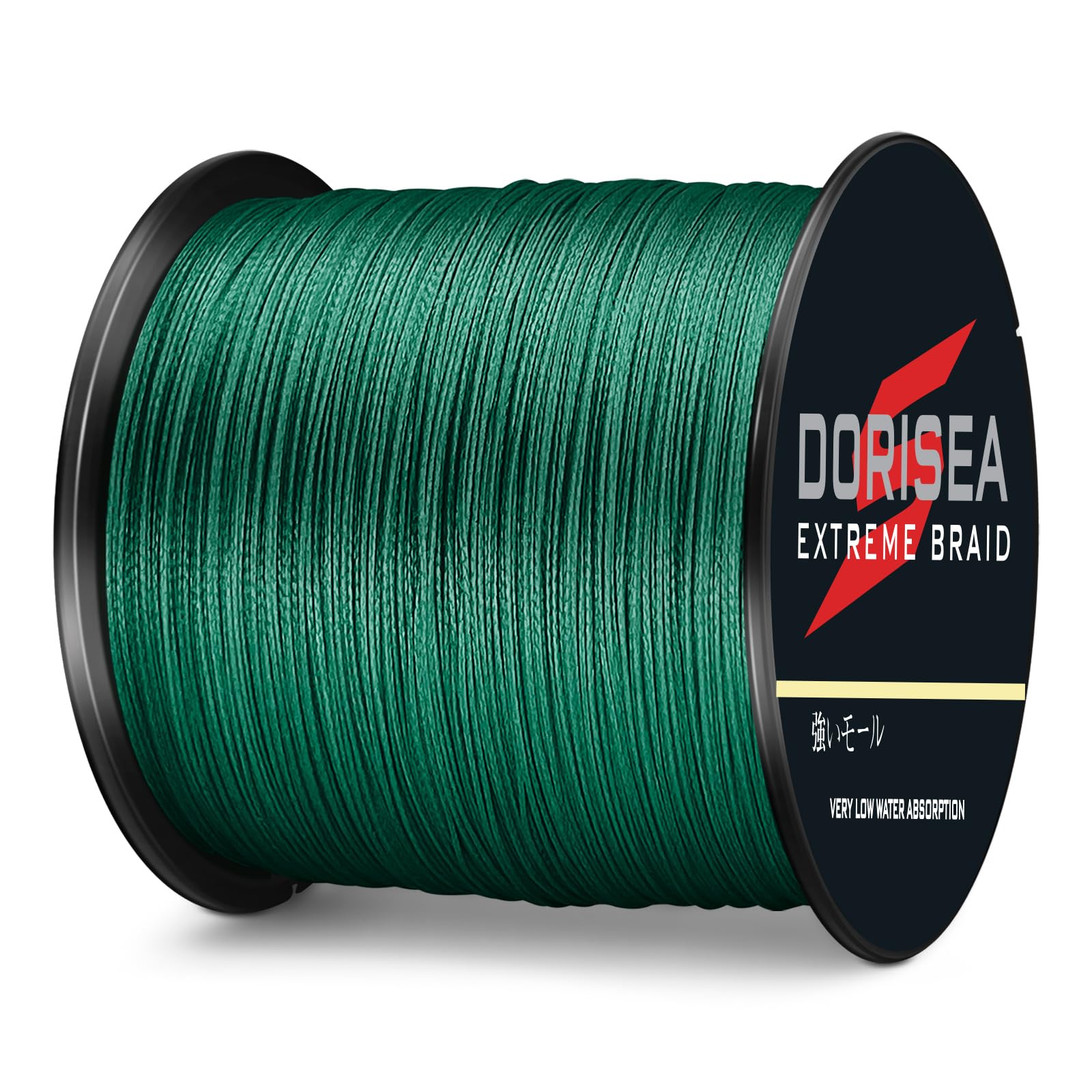 Extreme Braid 100% PE Moss Green Braided Fishing Line - 109 to 2187 Yards, 6-550LB Test Strength - Super Strong Zero Stretch Fishing Wire for Saltwater & Freshwater Angling - Perfect for Deep Sea Fishing, Bass Fishing, and Offshore Trolling