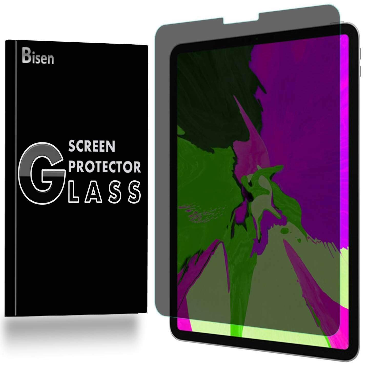 BISENTEK Privacy Screen Protector for iPad Pro 11 (2018-2021) & iPad Air 4 (2020) - Anti-Spy Tempered Glass with Anti-Scratch & Shock Protection | Perfect for Office, Travel & Public Use