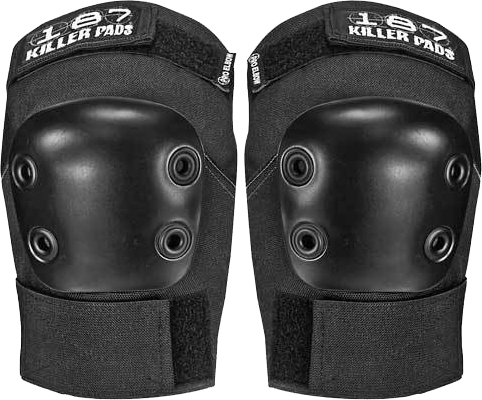 187 Pro Elbow Pads - Black - Protective Gear for Skateboarding, Rollerblading, and BMX Riding