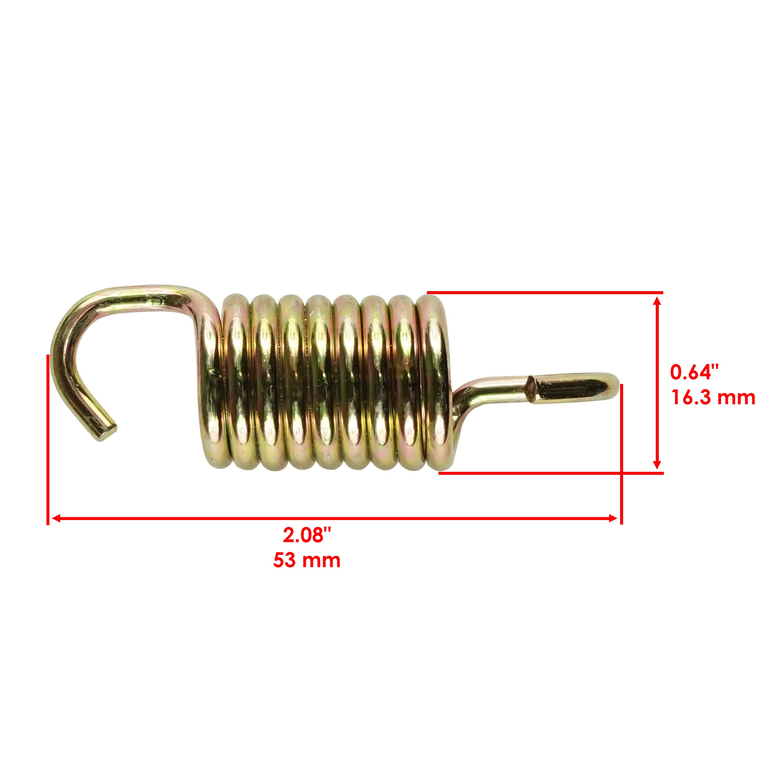 Caltric Muffler Silencer & Exhaust Kit - Compatible with Polaris Sportsman 600 4X4 ATV (2003-2005 Models) - Includes Donut Gaskets - Perfect for Off-Roading, Hunting & Trail Riding