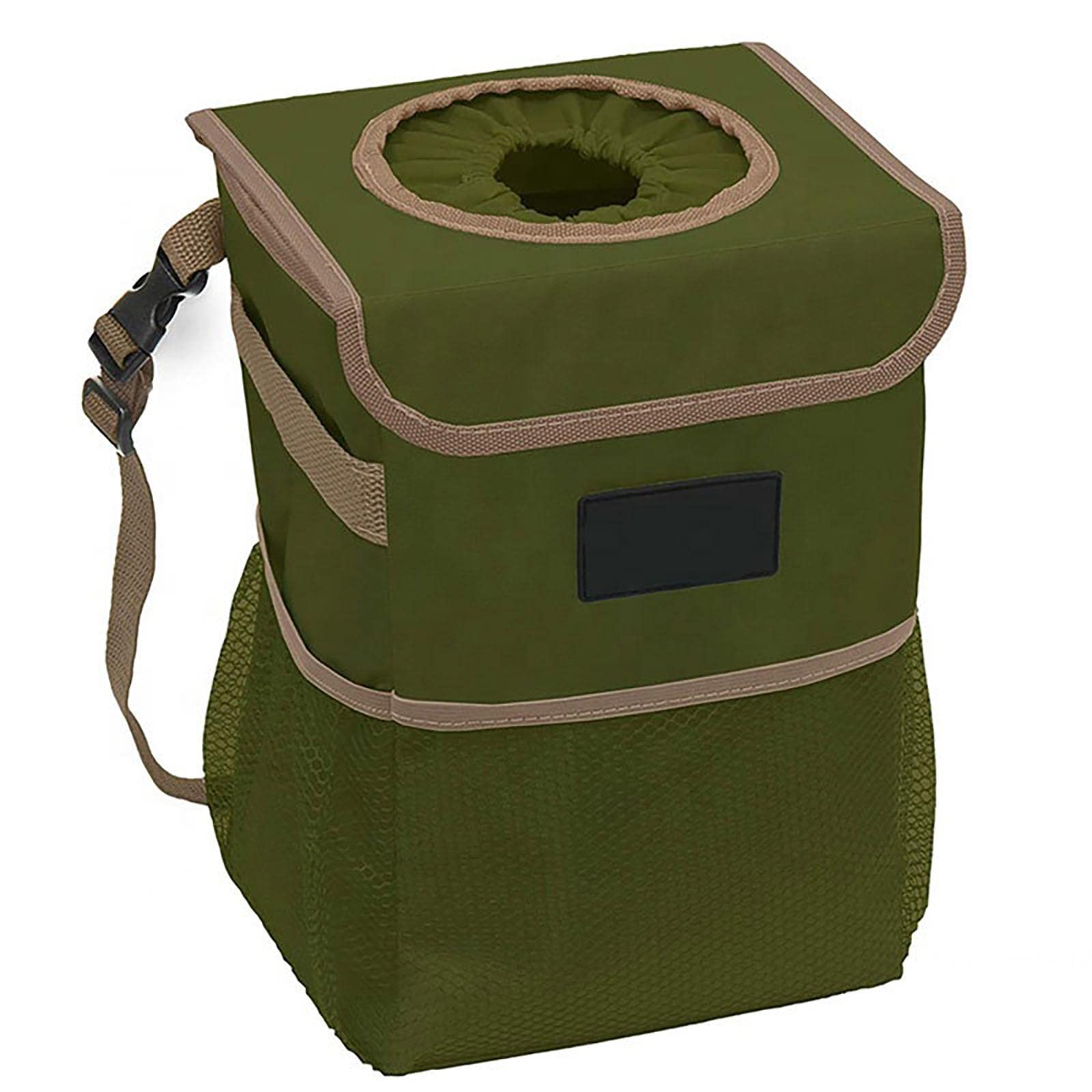 Weimay Car Trash Can with Lid - Waterproof Leak-Proof Polyester Trash Bin with Storage Pockets | Portable Multipurpose Car Garbage Bag for SUV, Truck, Road Trips & Daily Commute