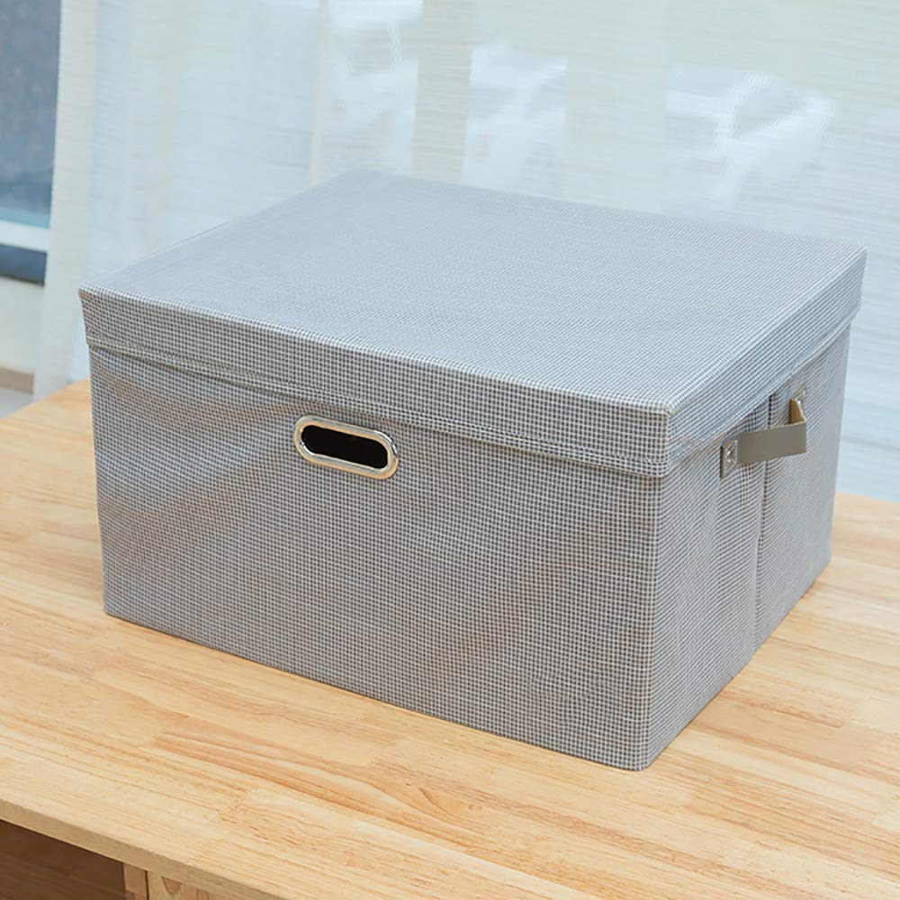 ZLZL Extra Large Foldable Storage Bags for Blankets, Clothes, Duvets - Thick Waterproof Under Bed Storage Organizer with Moisture Protection (Gray) - Perfect for Seasonal Clothing, Bedding & Home Organization