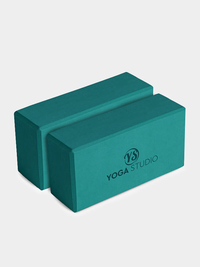 Premium EVA Yoga Blocks Twin Pack - Non-Slip Yoga Bricks for Stability & Alignment - Ideal for Hot Yoga, Pilates, and Home Workouts