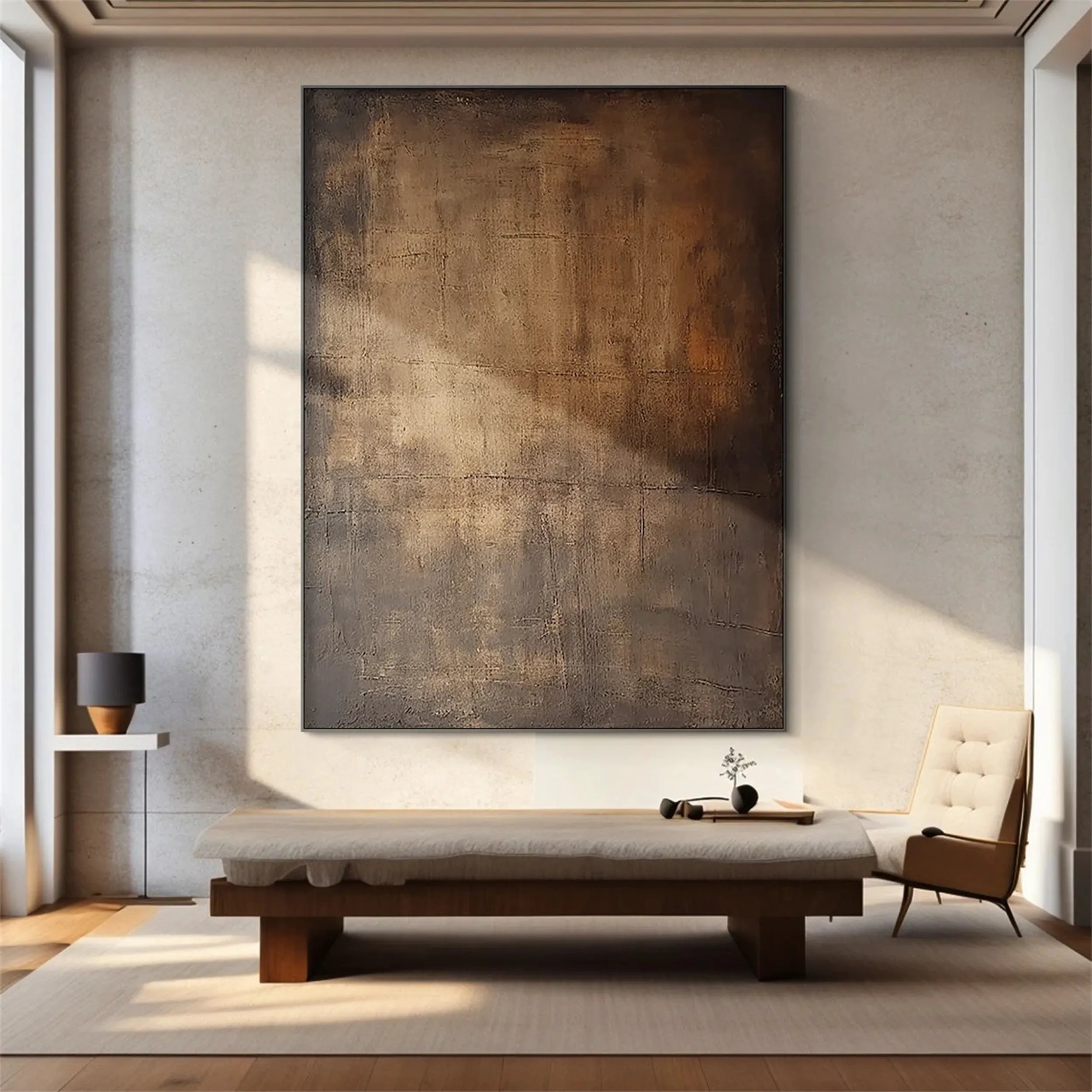 Abstract Painting #AB 104 - Modern Canvas Wall Art for Home & Office Decor | Perfect for Living Room, Bedroom or Workspace