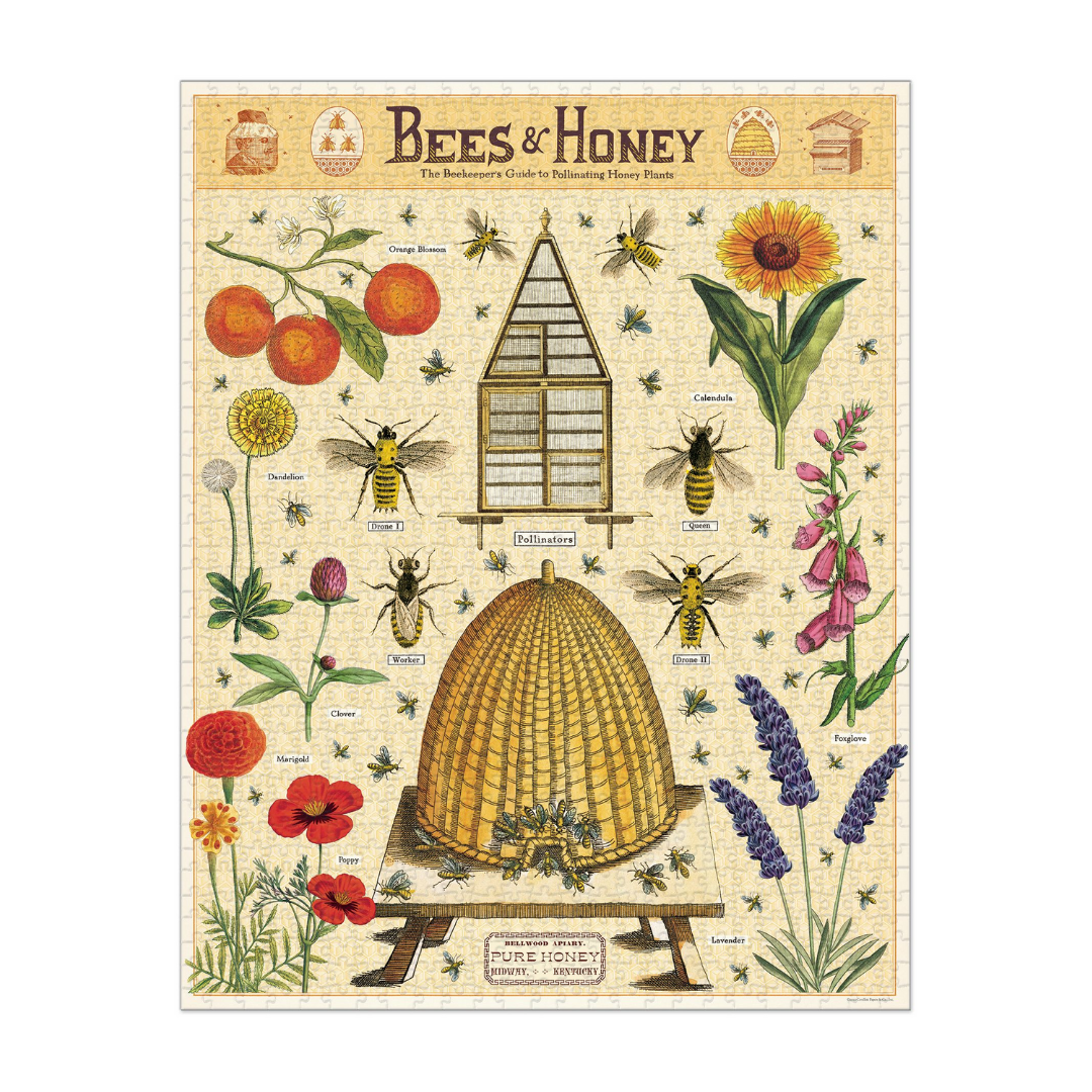 Bees & Honey 1,000 Piece Jigsaw Puzzle - Fun Family Activity & Home Decor for Nature Lovers
