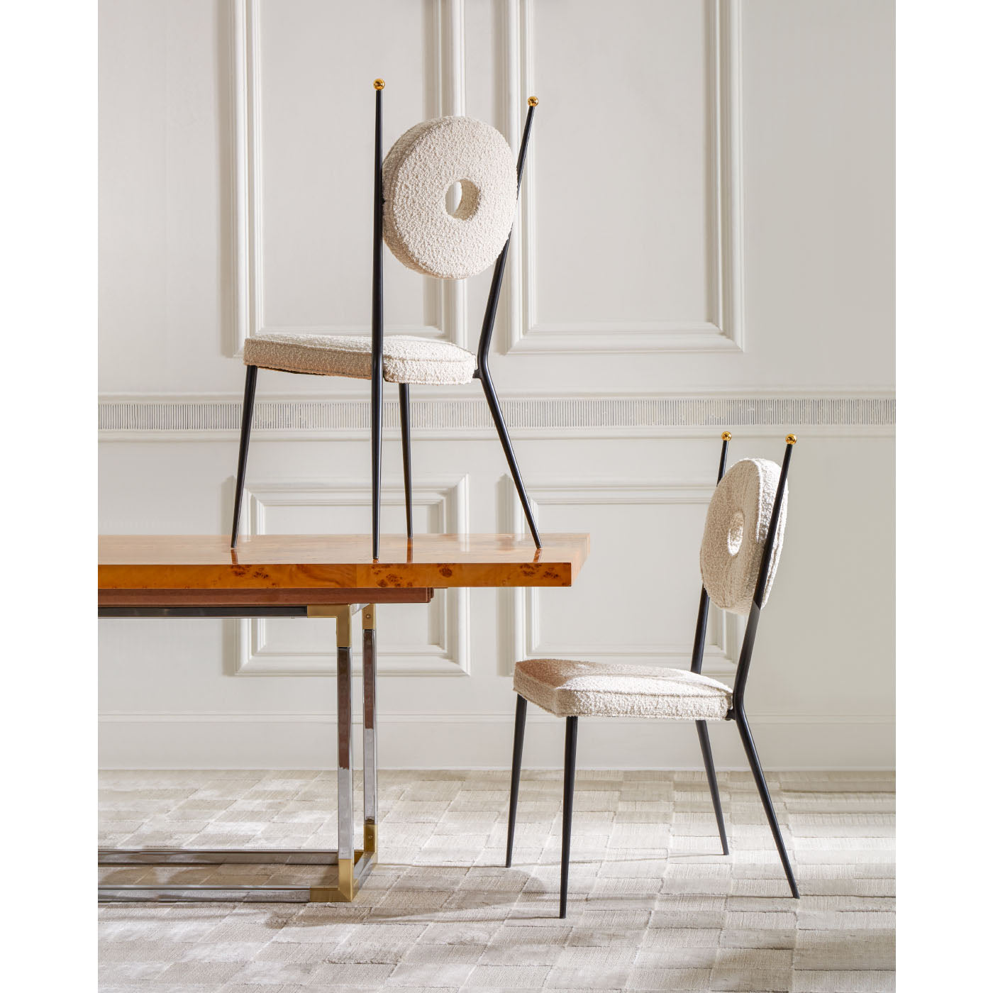 Rondo Modern Dining Chair - Sturdy Wooden Kitchen Chair for Home & Restaurant Use - Perfect for Dining Room, Kitchen, and Office Settings