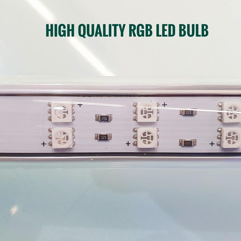 FROK Submersible LED Light with 5 Color Modes & Remote Control - Adjustable Length 40-180cm for Aquariums, Pools, and Outdoor Water Features