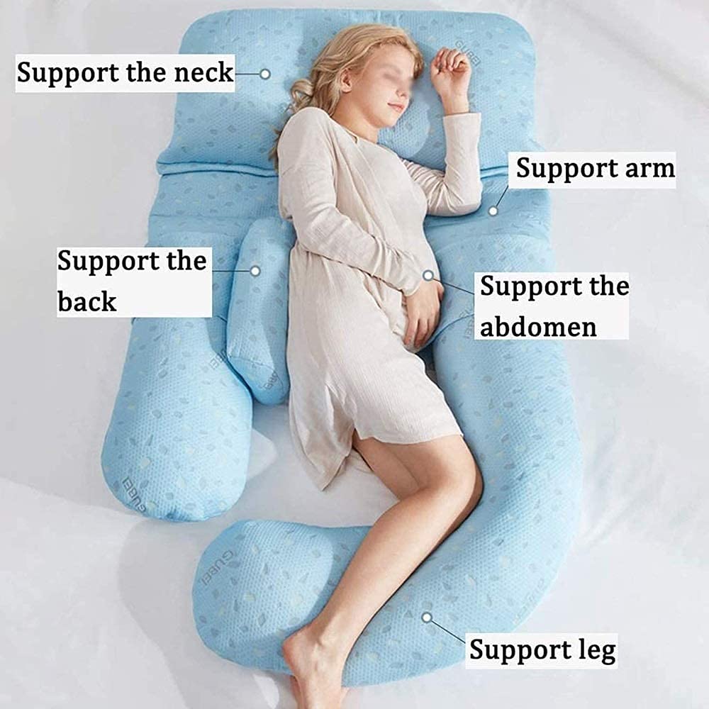 U-Shaped Pregnancy Pillow for Side Sleepers - Soft & Supportive Maternity Body Pillow for Pregnant Women | Comfortable Sleeping Aid for Third Trimester, Back Pain Relief & Postpartum Recovery