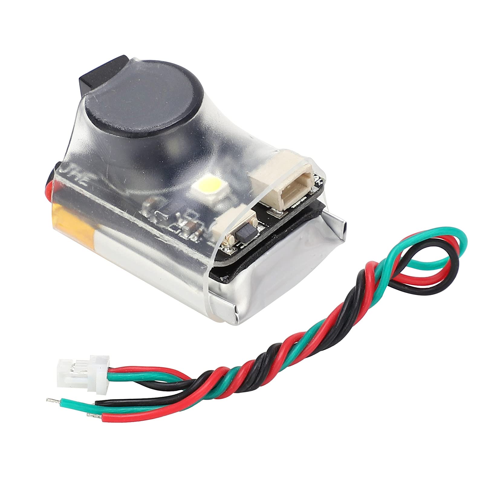 JUnYuKj RC Drone Buzzer Alarm with LED Lights & Battery - Loud Alarm for FPV Racing Drones, Quadcopters - Perfect for Lost Drone Recovery & Night Flying Safety