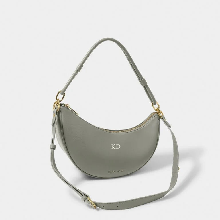 Katie Loxton Asha Sling Bag - Graphite Green Crossbody Purse for Women | Fashionable & Lightweight Shoulder Bag for Daily Use, Travel & Work