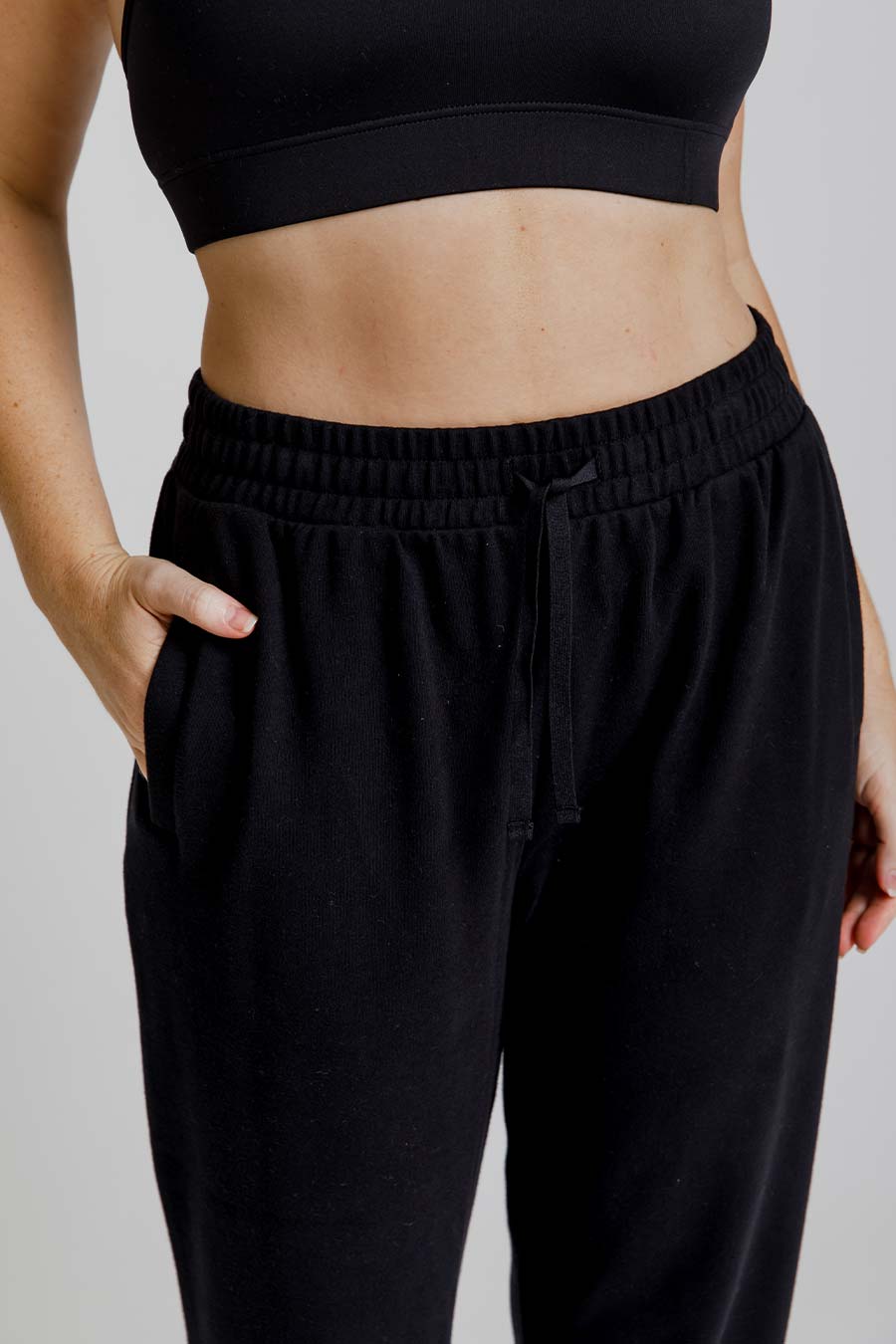 Reset Trackpants for Men - Comfortable Black Jogger Pants for Running, Gym & Casual Wear | Elastic Waist & Breathable Fabric