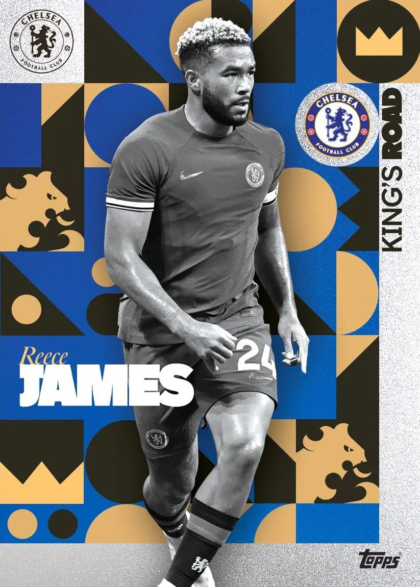 Official Topps Chelsea FC 2023-2024 Team Set - Authentic Soccer Trading Cards for Collectors and Fans - Perfect for Gifts, Display, and Match Day Memorabilia