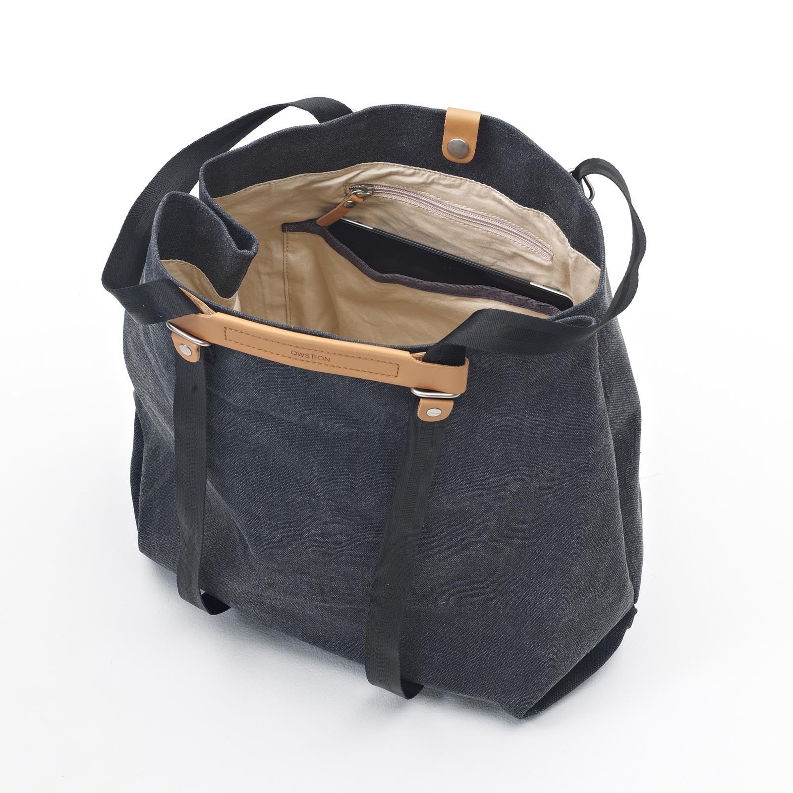 Qwstion Eco-Friendly Reusable Shopping Bag - Stylish & Durable Cotton Tote for Groceries, Work & Travel | Sustainable Fashion Accessory