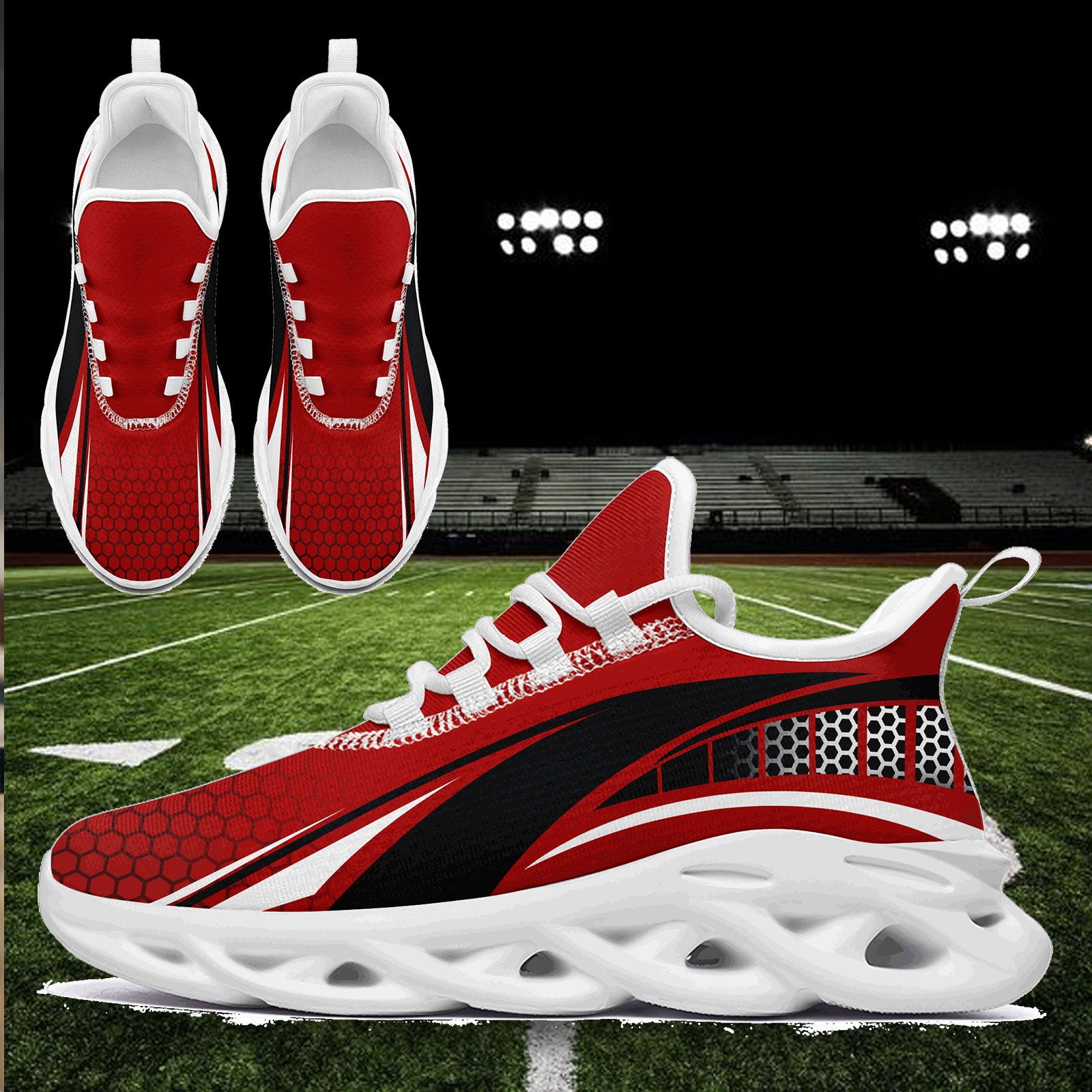Custom Maxsoul Personalized Sneakers - Breathable Lightweight Running Shoes for Men & Women (FN003 E025022) - Perfect for Jogging, Gym Workouts & Casual Wear